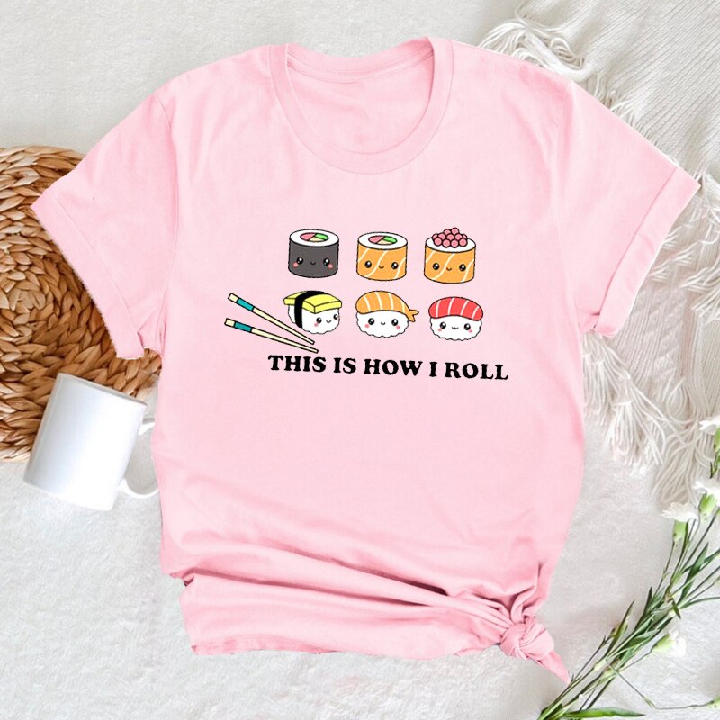 Cute Sushi Tees Japanese Style Foodie Funny T Shirts