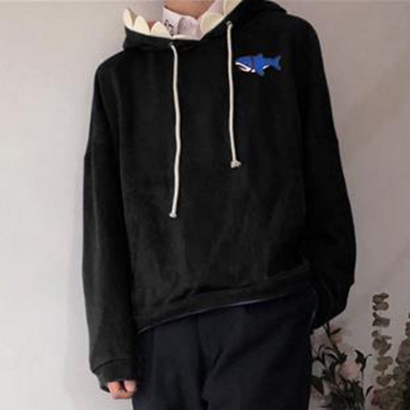 Funny Shark Patchwork Hoodies