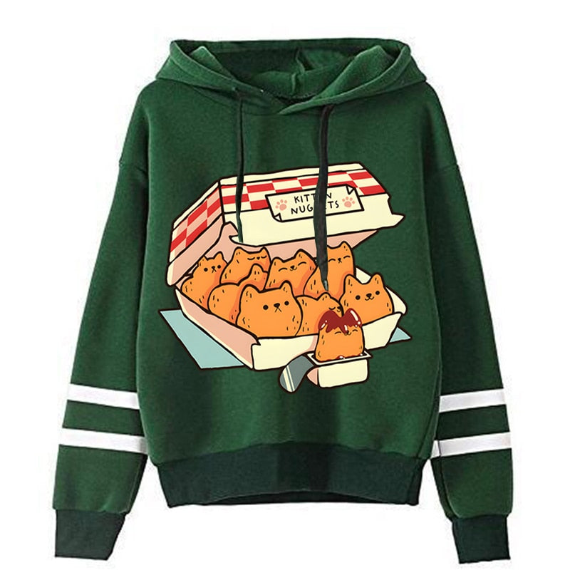 Kitten Nuggets Fast Food Cat Printed Hoodies