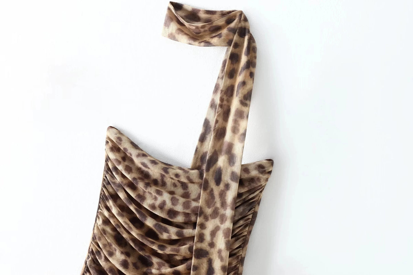 Leopar Tül Kısa Üst