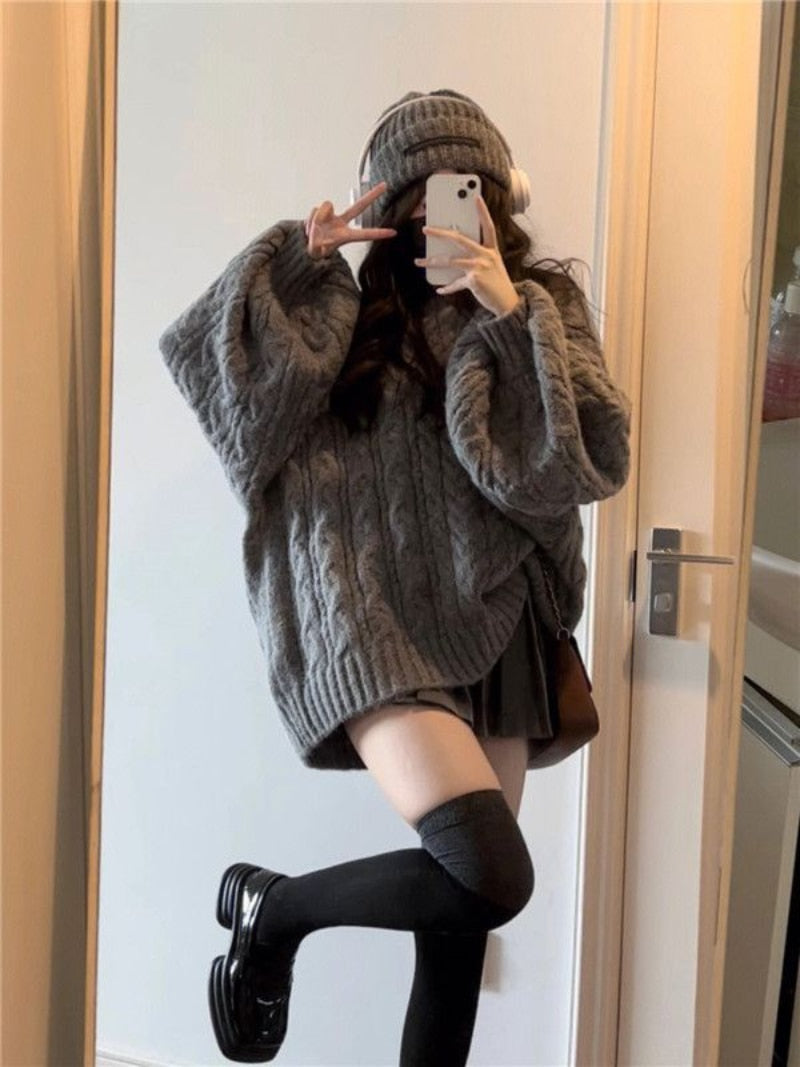 Women Korean Style Oversized Sweater