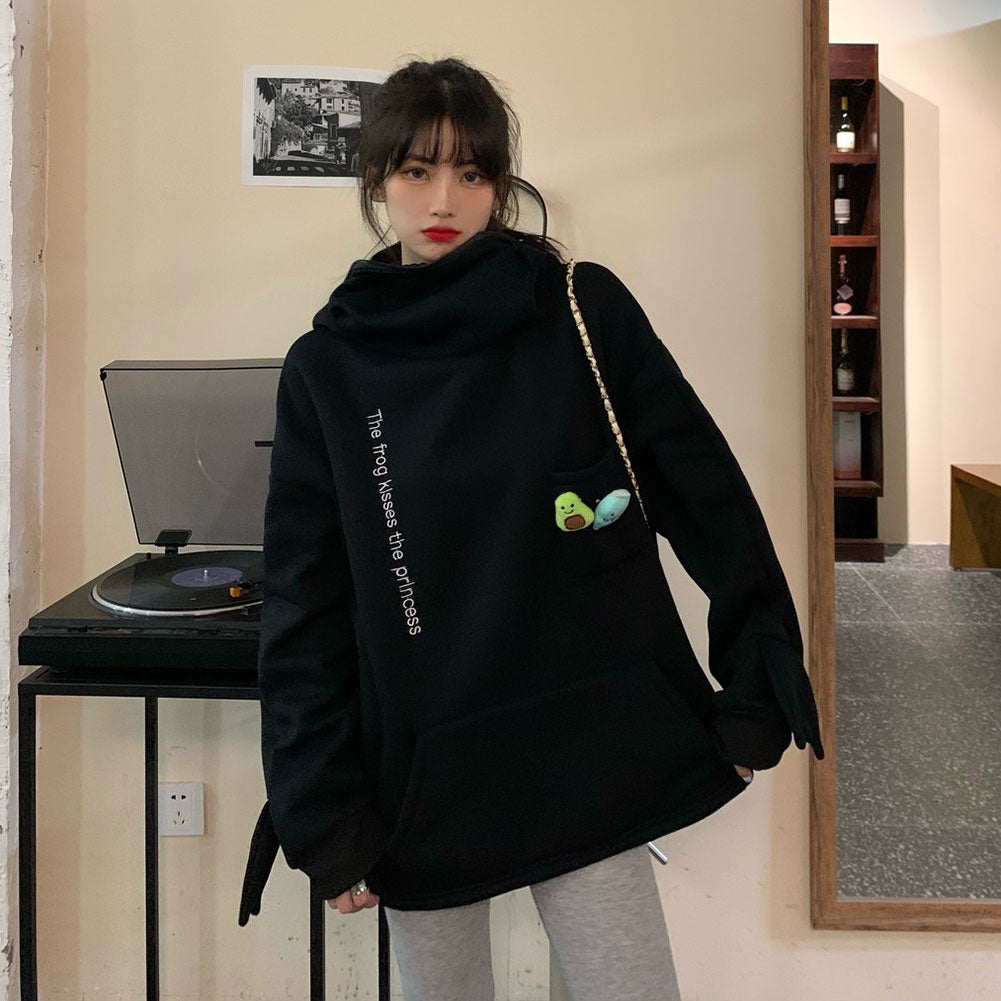 Hot Hoodie Women Frog Sweatshirt