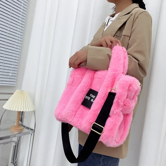 Plush Shoulder Crossbody Bags