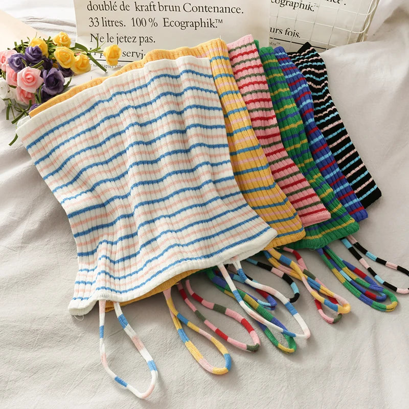 Knitting Striped Crop