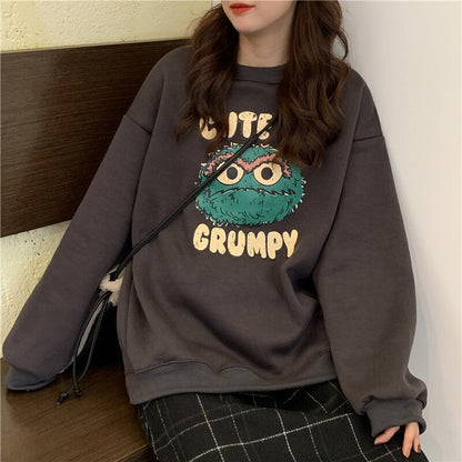 O-Neck Printed Simple Streetwear Fashion