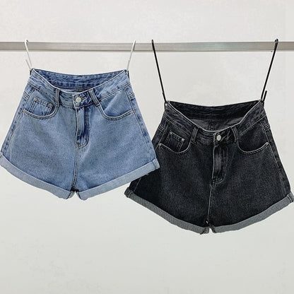 Vintage Style Denim Shorts