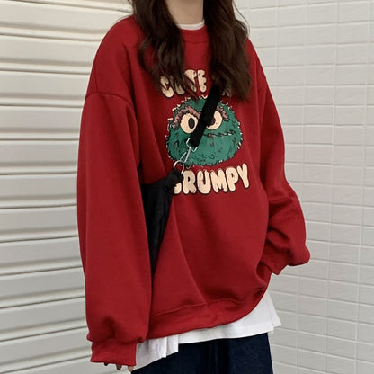 O-Neck Printed Simple Streetwear Fashion