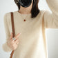 Pure Wool Cashmere O-neck Sweater