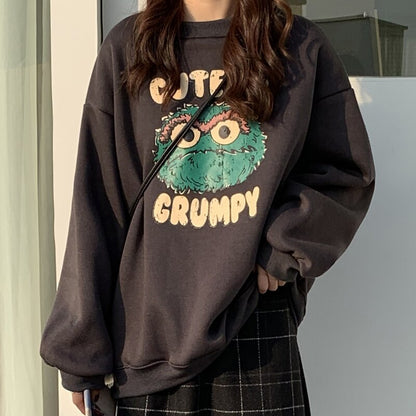 O-Neck Printed Simple Streetwear Fashion