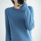 Pure Wool Cashmere O-neck Sweater