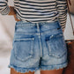 Vintage Ripped Denim Shorts