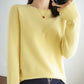 Pure Wool Cashmere O-neck Sweater