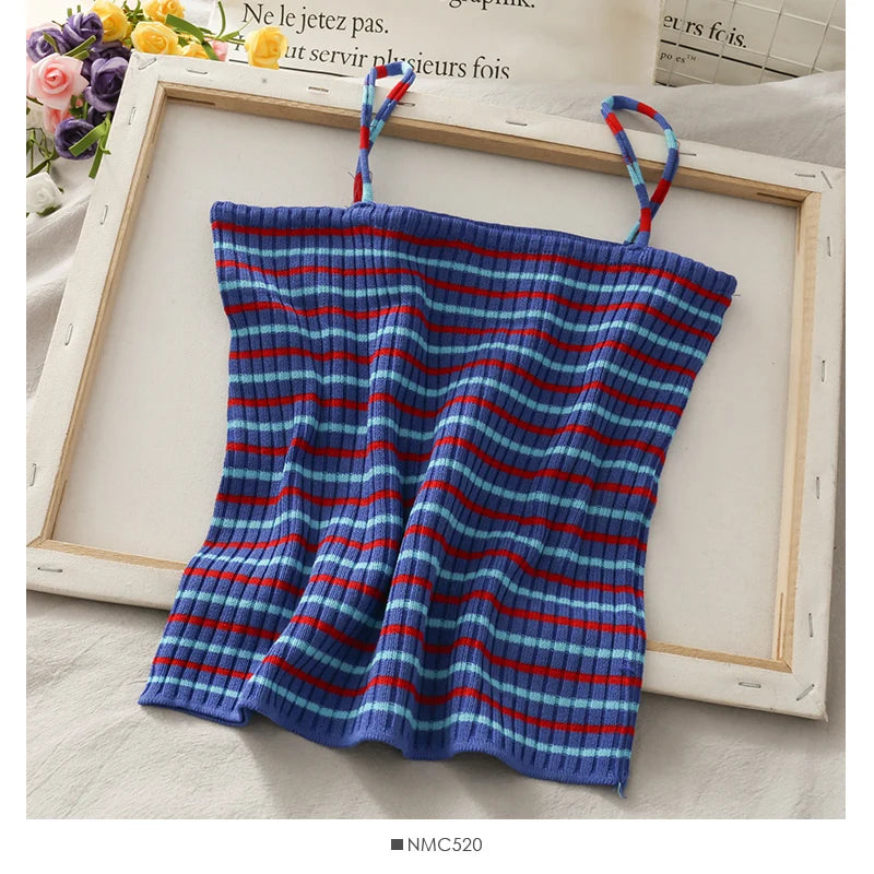 Knitting Striped Crop