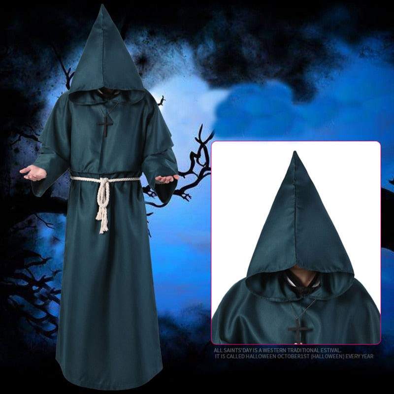New Wizard Medieval Hooded Halloween