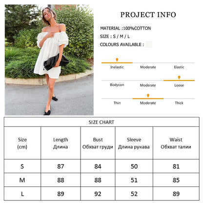 A-line White Women Dress