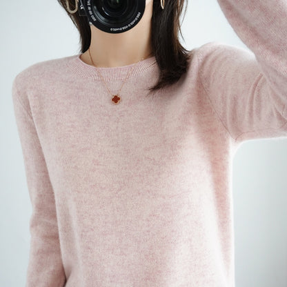 Pure Wool Cashmere O-neck Sweater