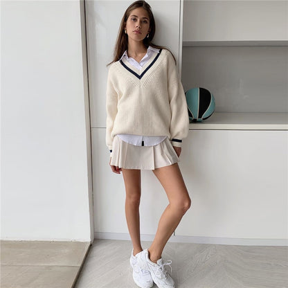 Autumn Winter Knit Korean Loose Pullover