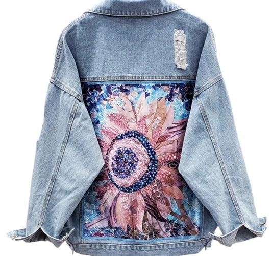 Floral Printing  Denim Jackets