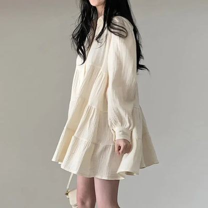 Long Sleeve Ruffles Dress
