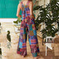 Multicolor Square Neck Rompers