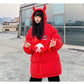 Devil Horns Wing+Tail Hooded Unisex Coats