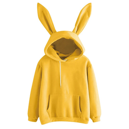 Rabbit Ears Solid Color Hoodies