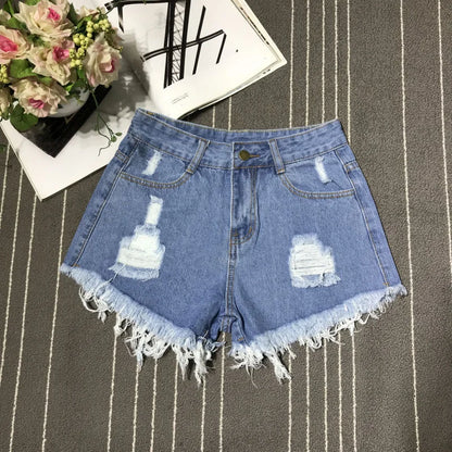 High Waist Denim Shorts