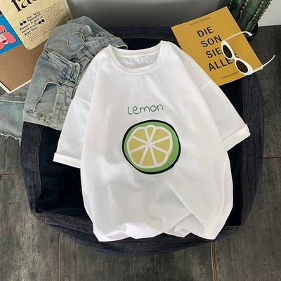 Fruit Printed Loose T-Shirt