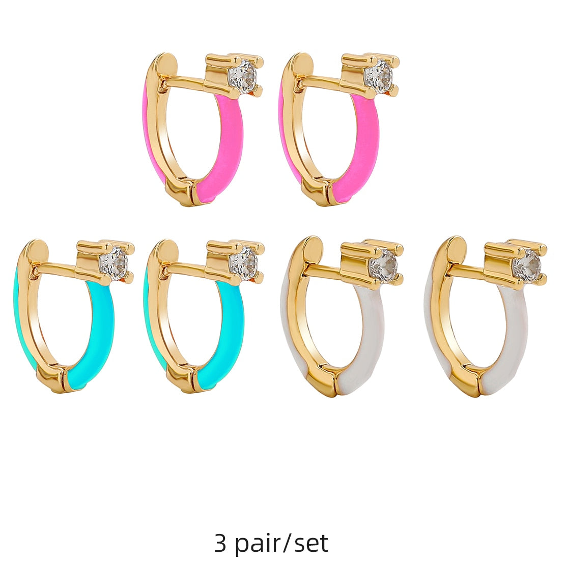 Multicolor Cute Hoop Earrings