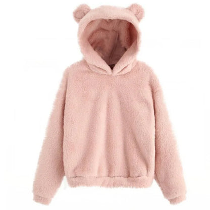 Bear Ear Plush Cute Hoodies