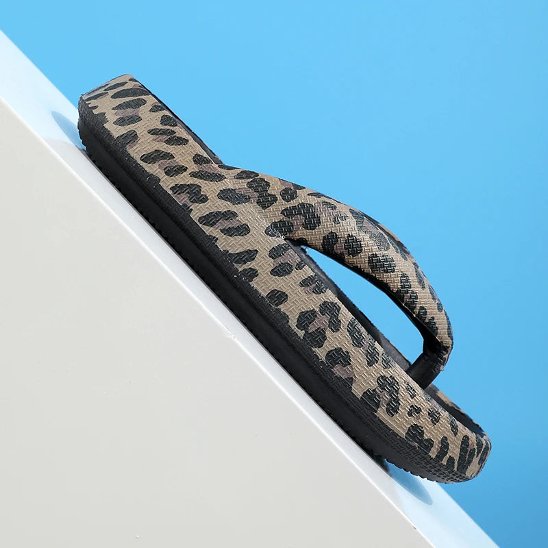 Leopard Thick-Soled Slippers