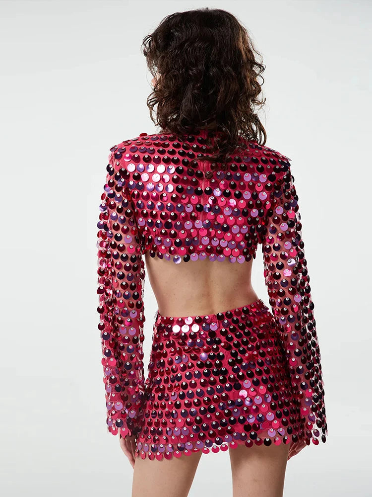 Sequined Mini Dress