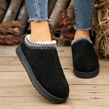 Chelsea Ankle Snow Boots Women Winter 2023 New Brand Fur Short Plush Warm Flats Slippers Platform Shoes Flip Flops  Botas