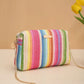 Knitting Colorful Straw Bag