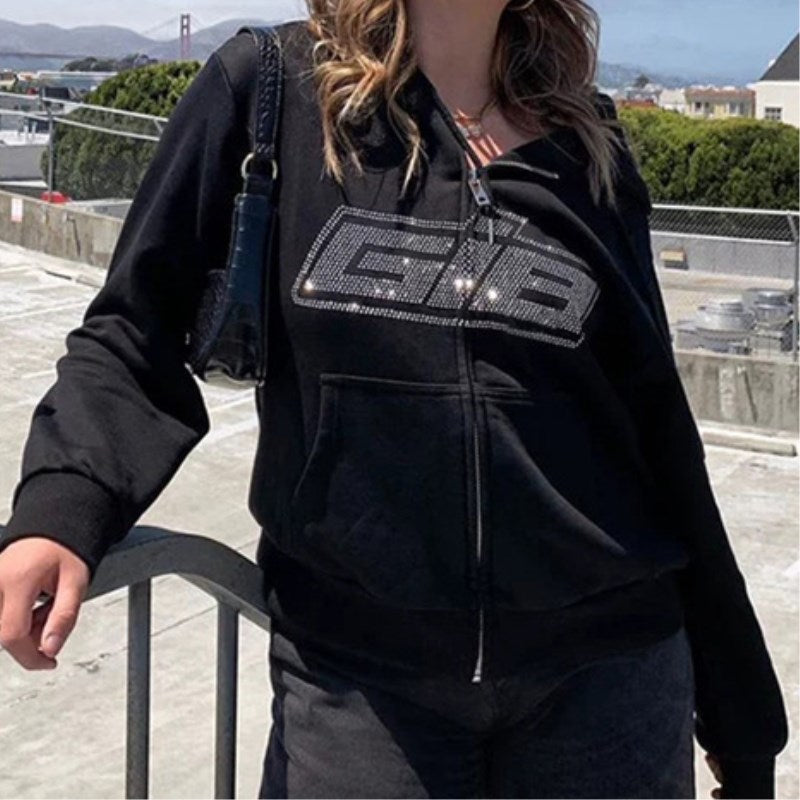 E-girl Goth Punk Jacket Long Sleeve Sweatshirts