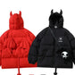 Devil Horns Wing+Tail Hooded Unisex Coats