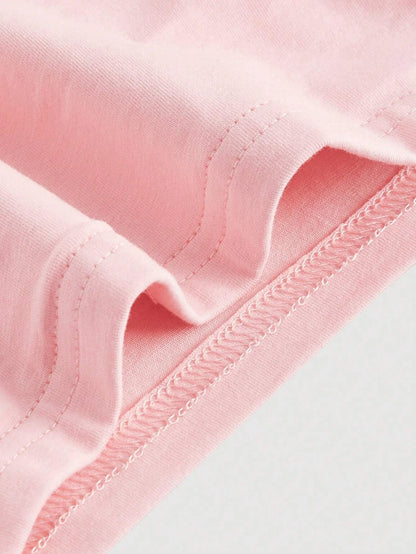 Women’s Pink Tie-Shoulder Crop Top