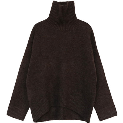 Korean Women's Sweater Loose Turtleneck Sweaters