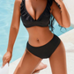 Ruffle Two-piece High Waisted Bikini Sets