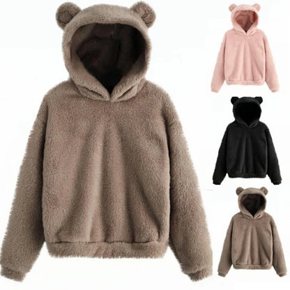 Bear Ear Plush Cute Hoodies