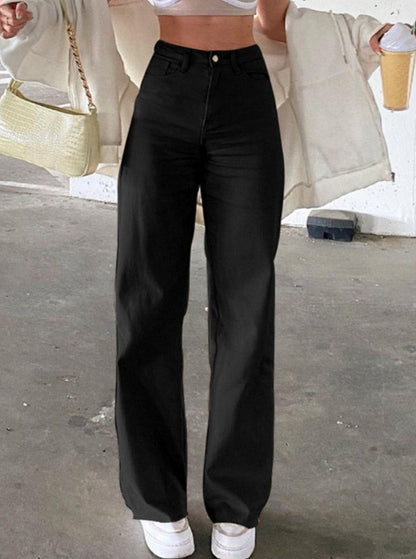 Autumer Winter Women Denim Pants High Wais