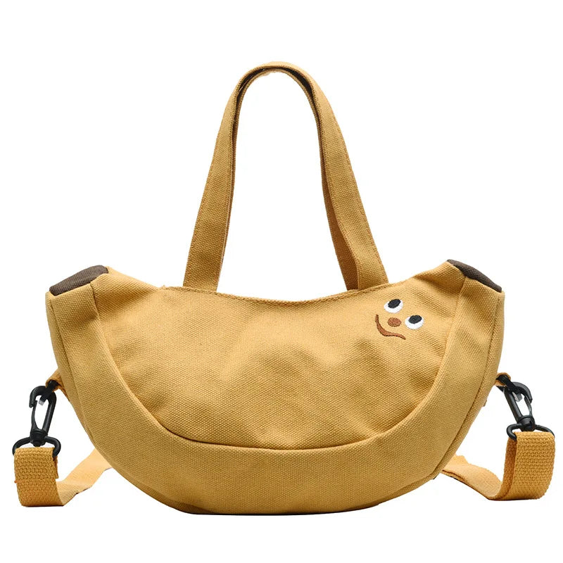 Cute Cartoon Banana Canvas Bag