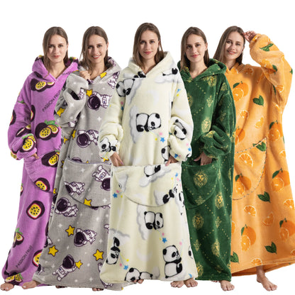 Wearable Blanket Extra Long Warm Plush
