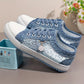 Lace Canvas Flat Sneakers