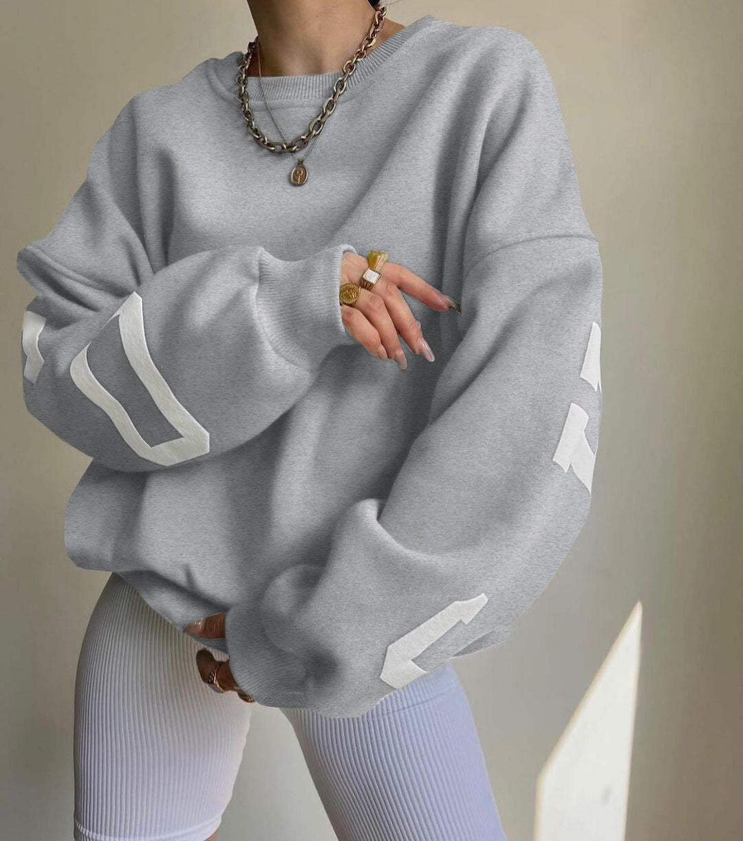 Casual Fashion Printing Versatile Sweatshirt