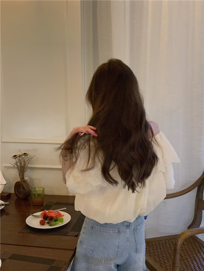 Elegant Vintage Long Sleeve Cotton Oversize Shirts