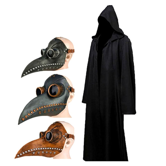 Halloween Plagu Doctor Mask Costume Set