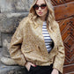 Sequined Bomber Jacket