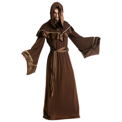 Medieval Retro Wizard Monk Friar Halloween Costumes