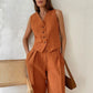 Chic Vest ＆ Pants Suit Two-Piece